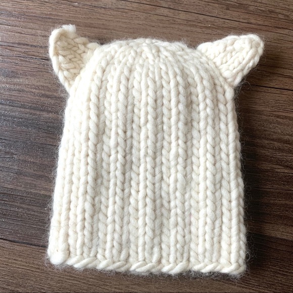 Eugenia Kim Accessories - SOLD Eugenia Kim Felix Ivory Cat Ear Beanie Hat